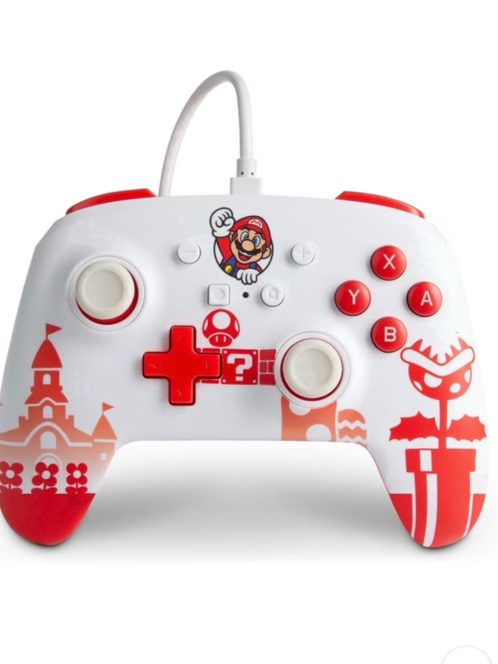 PowerA Enhanced Wired Controller for Nintendo Switch - Mario Red/White